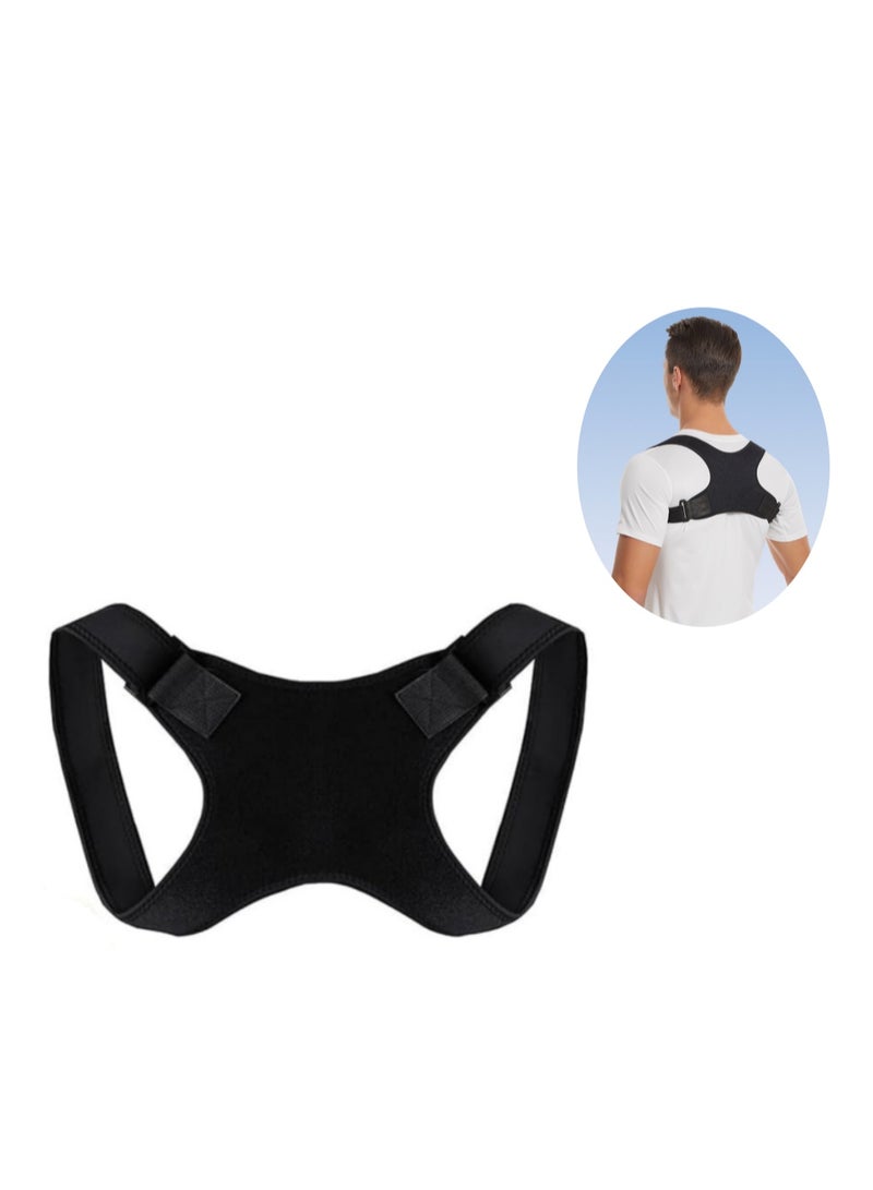 Posture Corrector-Back Brace for Men and Women- Fully Adjustable Straightener for Mid, Upper Spine Support- Neck, Shoulder, Clavicle and Back Pain Relief-Breathable - Image 1