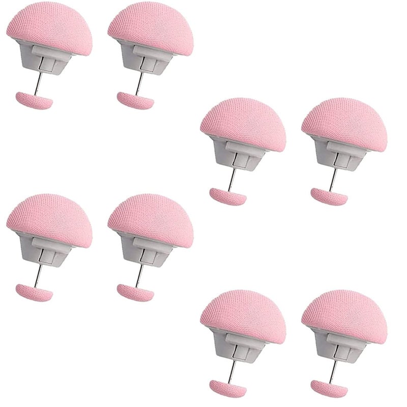 Dodhar Dodhar Bed Sheet Clips Mushroom Duvet Cover Pins Holding Clips NonSlip Cover Fixator Comforter Quilt AntiMovement Bed Quilt Clamps with OneKey Unlock for Blanket Color Pink Blue Pack of 8  - Image 1