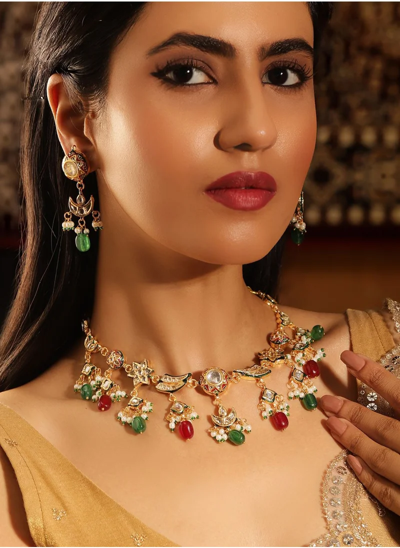 برياسي Kundan Studded Jewellery Set