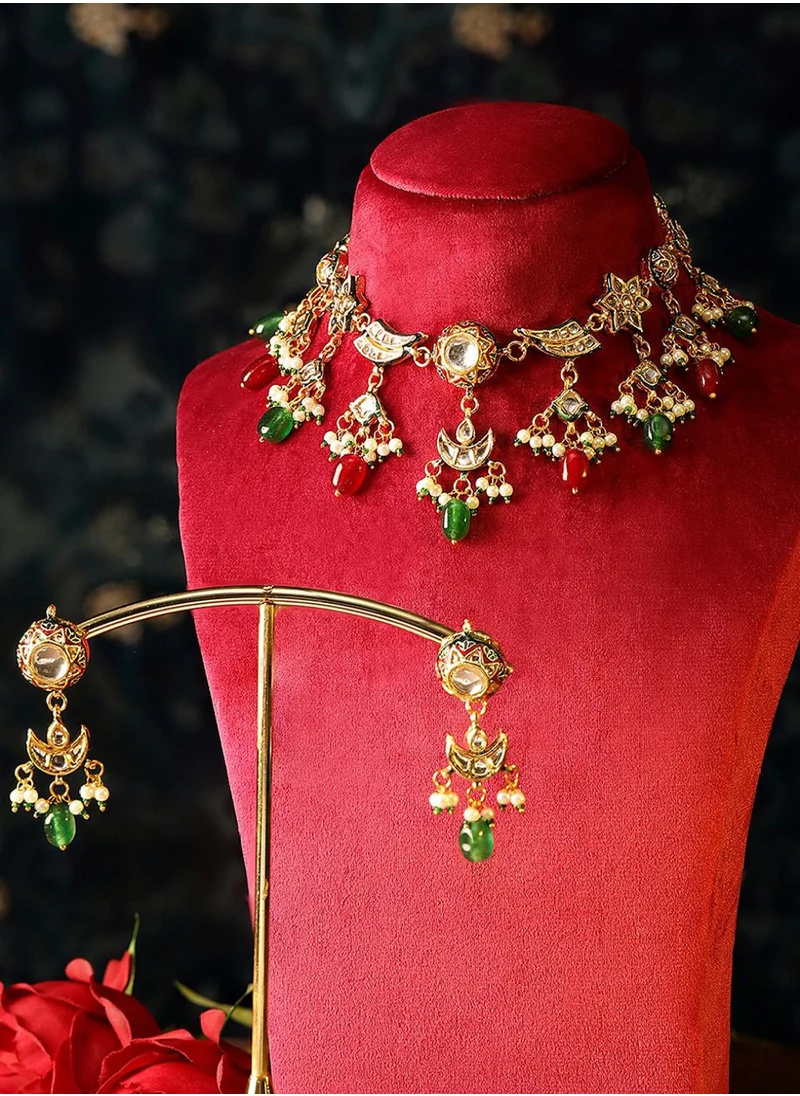 Priyaasi Kundan Studded Jewellery Set