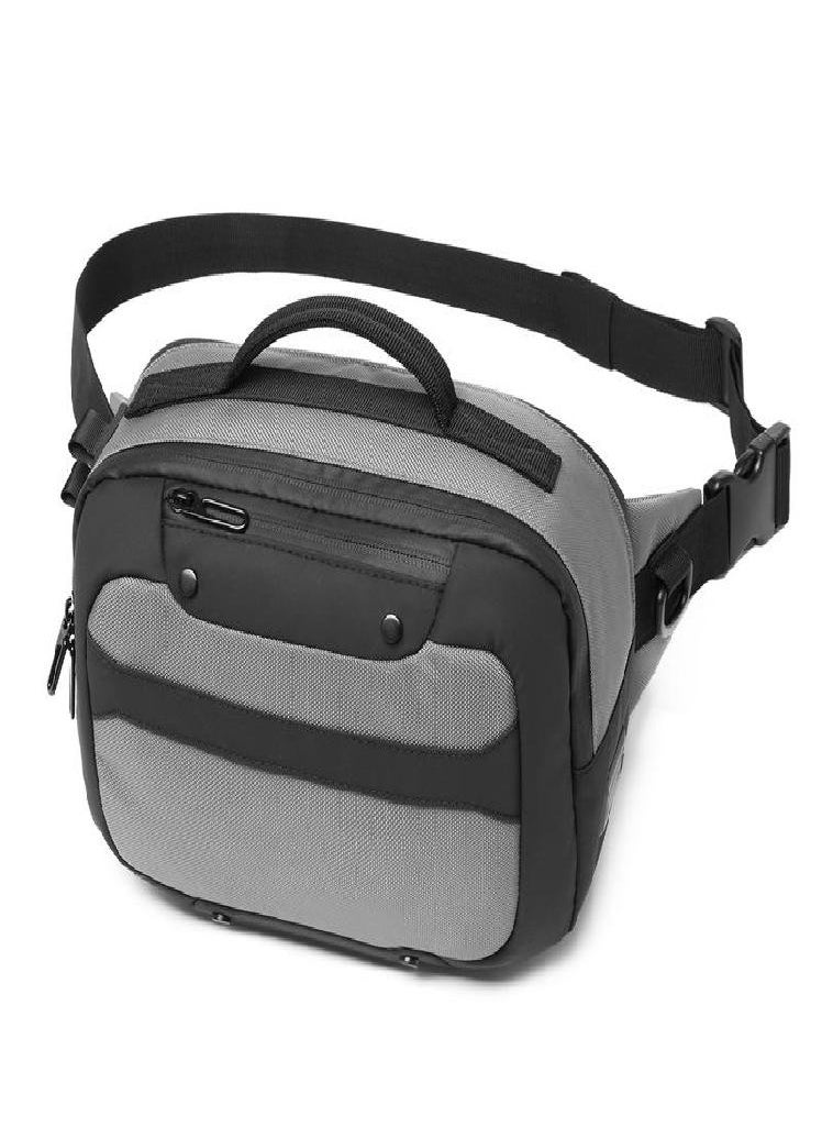 Eckek - OZUKO Men's Waist Bag Outdoor Multifunctional Camouflage Chest Bag Tactical Storage Large Capacity Messenger Bag - Image 1