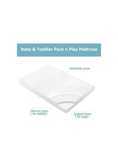 Moro Moro Portable Baby Bed Mattress – Dual-Sided Foam & Sponge with Waterproof Cotton Cover  - Image 3