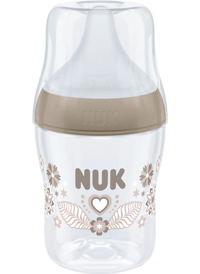 NUK Perfect Match Baby Bottle With Soft Small Silicone Teat Heart 0+ M 150 ML - Image 2