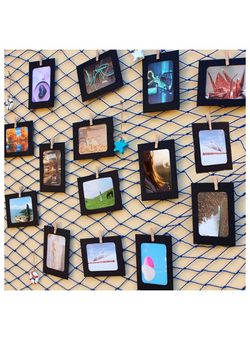 Kraft Paper Cardboard Photo Frame with Wooden Clips and String, Wall Decoration DIY Picture Frame Hanging Picture Frames for Home, School and Office Décor 10Pcs - Image 5