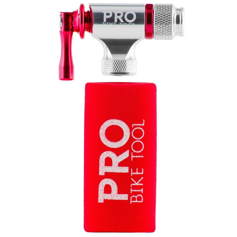 Pro Bike Tool CO2 Inflator - Quick & Easy - Presta and Schrader Valve Compatible - Bicycle Tire Pump For Road and Mountain Bikes - Insulated Sleeve - No CO2 Cartridges Included - Image 1