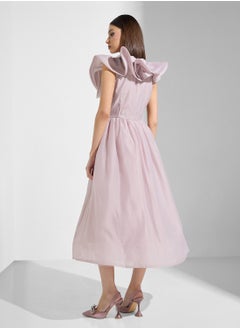True Decadence V-Neck Ruffle Detailed Dress  - Image 2