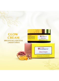 Pure Elements Glow Cream With Turmeric, Saffron & Almonds - Natural Radiance For Your Skin | Luxurious Cream - 80 Gram  - Image 5