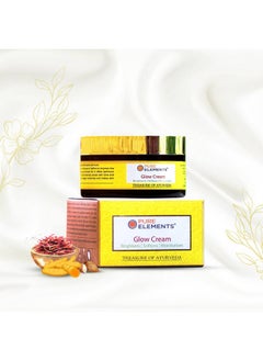 Pure Elements Glow Cream With Turmeric, Saffron & Almonds - Natural Radiance For Your Skin | Luxurious Cream - 80 Gram  - Image 3