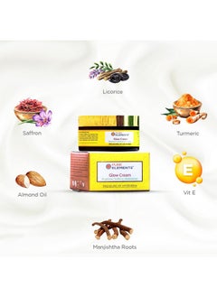 Pure Elements Glow Cream With Turmeric, Saffron & Almonds - Natural Radiance For Your Skin | Luxurious Cream - 80 Gram  - Image 2