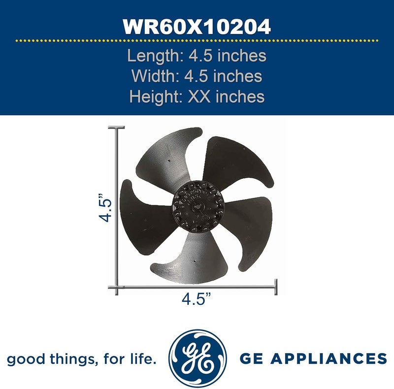 GE شفرة مروحة المبخر الأصلية GE WR60X10204 لجهاز التبريد GE - Image 3