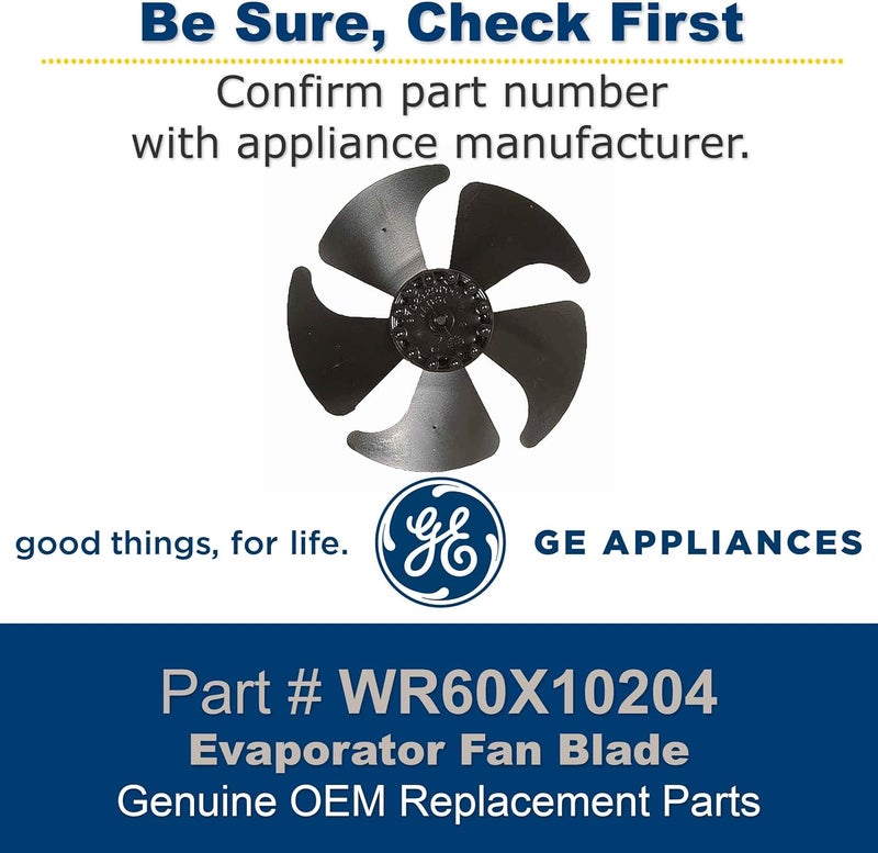 GE شفرة مروحة المبخر الأصلية GE WR60X10204 لجهاز التبريد GE - Image 2