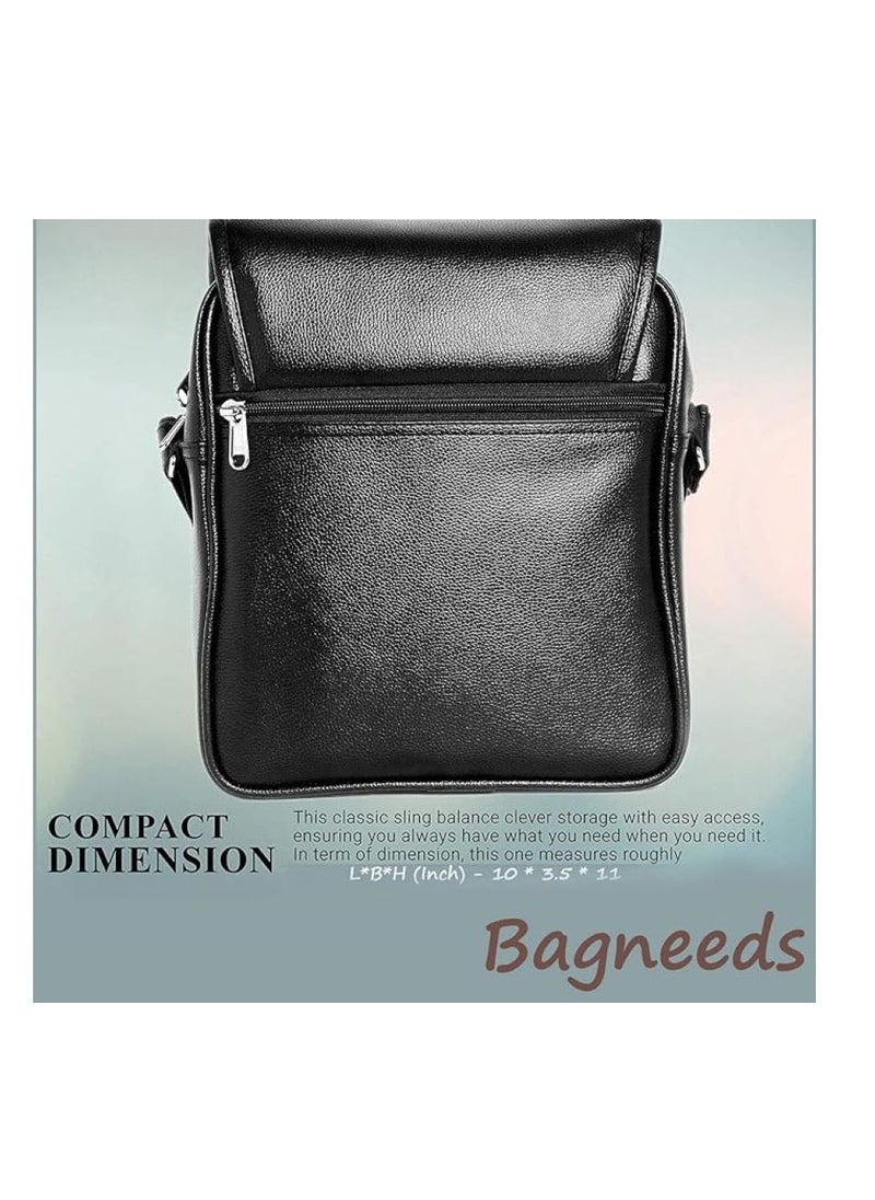 Bagneeds - Crossbody Synthetic Leather Unisex Sling Bag for Multi-Purpose use - Image 1