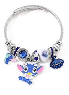 STITCH Stitch series of adjustable creative bead combination bracelets, classic cartoon design jewelry, suitable for girls of all ages 