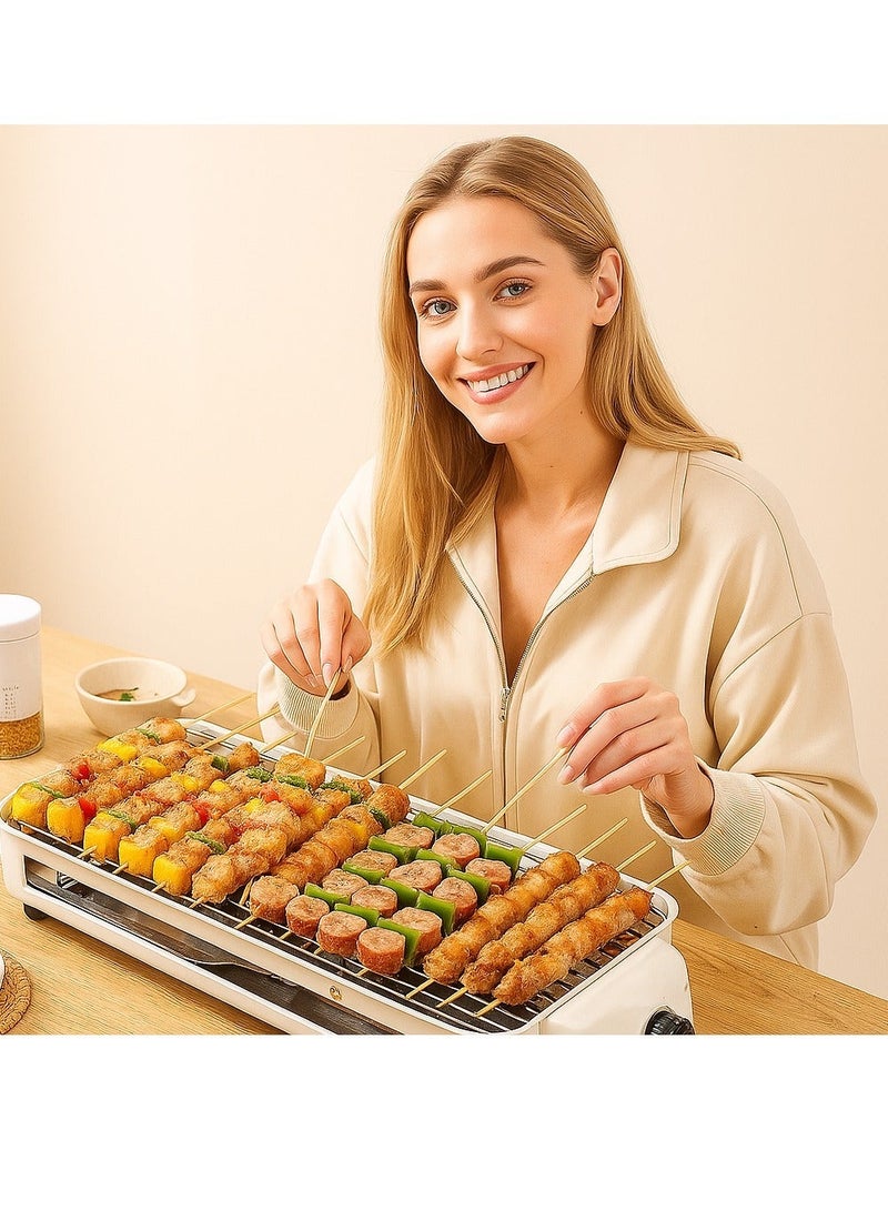 Y&D Household Smokeless Electric Barbecue Grill Electric Grill Pan Outdoor Indoor Barbecue Machine Kebab Multifunctional Electric Grill Pan Barbecue Grills Suitable for Party or People Gatherings - Image 4