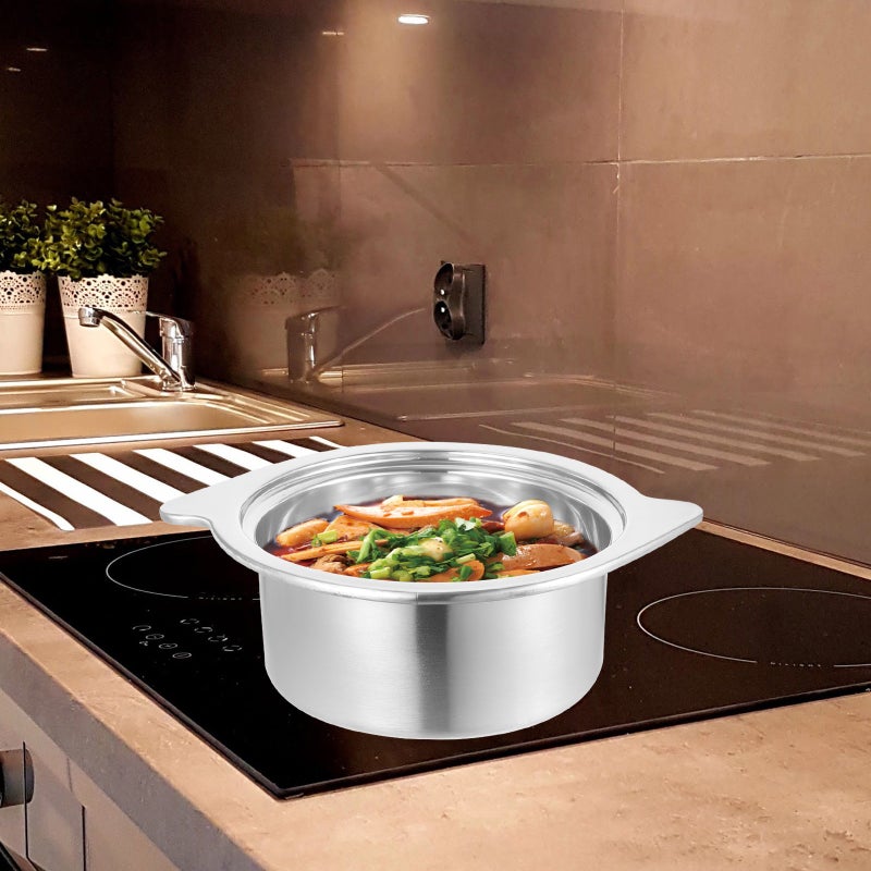 Ramen Cooking Pot with Lid Ramen Noodle Pot Kitchen Cookware Small Cooking Pot - Image 4