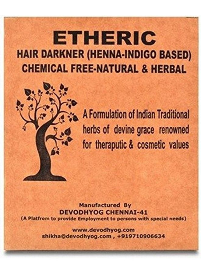 ETHERIC Hair Darkner (Henna & Indigo Based) l Hair Color (200 gms) - Image 1