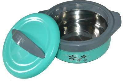 UNICEPT Casserole Box for Food Searving Inner Steel Insulated Casserole Hot Pot Flowers Printed Chapati Box for Roti35 Liter - Image 1