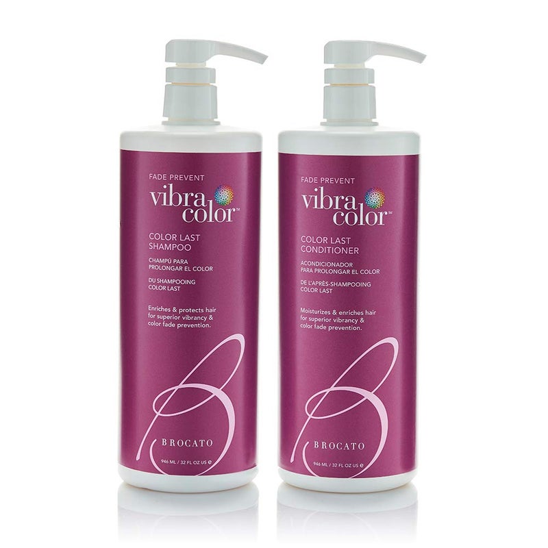 Brocato Vibracolor Color Last Shampoo (32 Oz. Shampoo + Conditioner Duo) | Color Safe for Color Treated Hair - Prevents Fading & Extends the Life & Brilliance of Hair, Contains No Sulfate or Parabens - Image 1