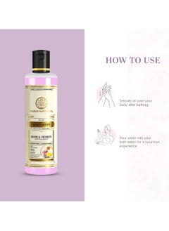 Khadi Natural Khadi Natural Moisturising Lotion Rose and Honey 210ml Smooth and radiant skin Unique non-sticky formula Keeps skin moisturized Suitable for All Skin Types  - Image 3