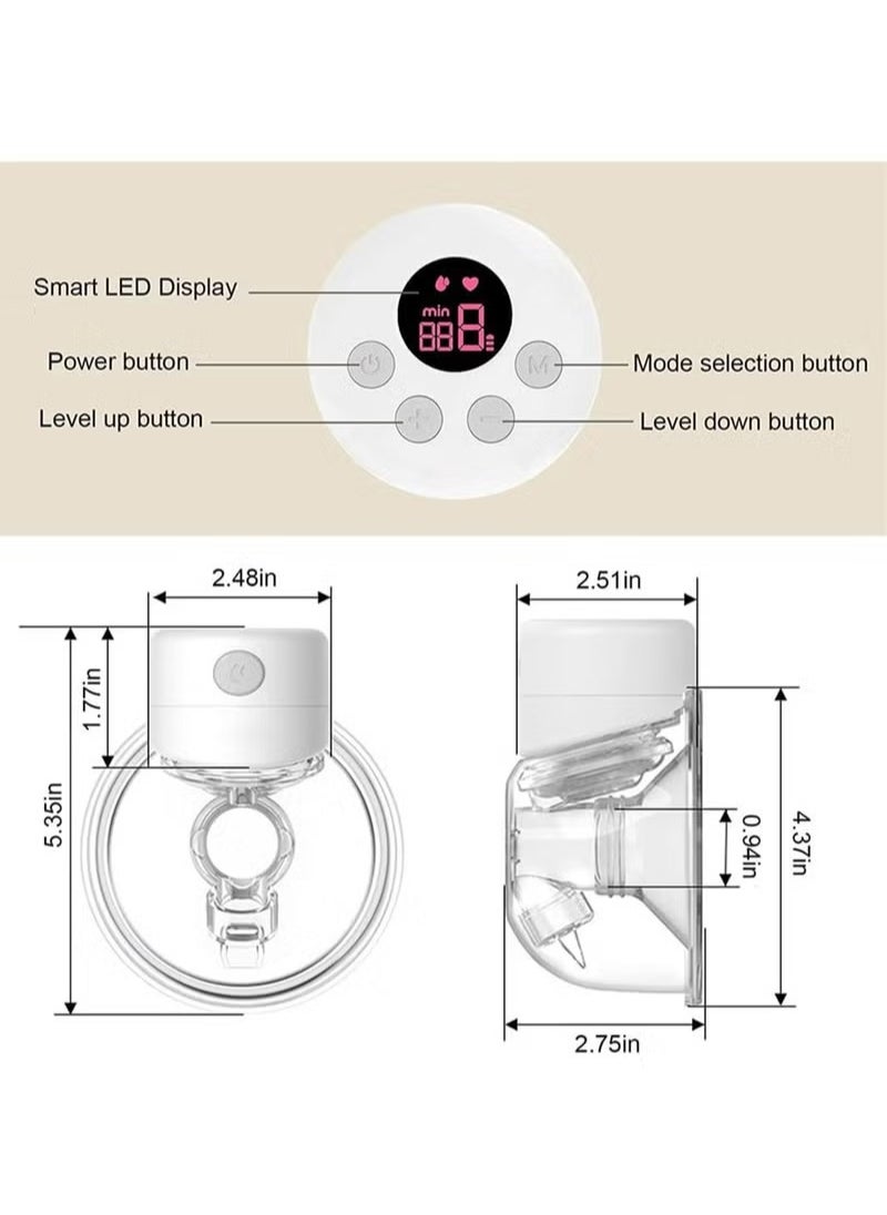 All-In-One Wearable & Portable Electric Breast Pump Hands Free LED Display - pzsku/Z38DF58DEA3EEDAC506AFZ/45/_/1706716822/fc175452-d879-4049-a446-db997b848082