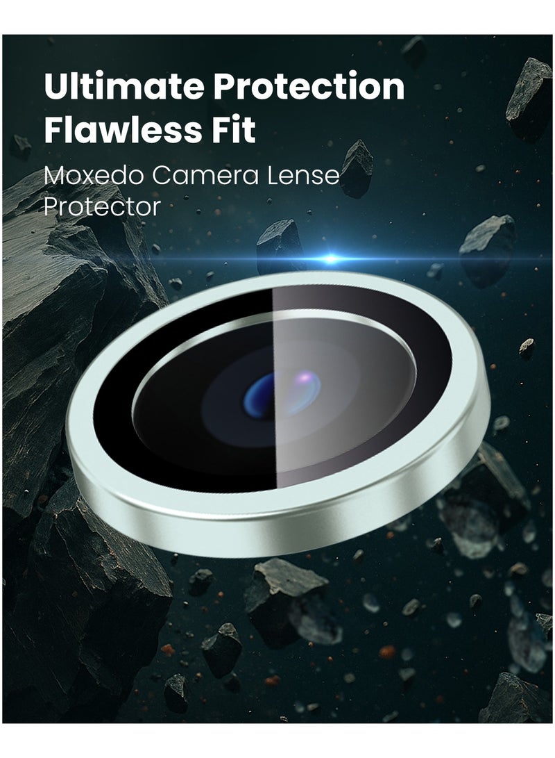 Moxedo Camera Lens Protector Aliminum Alloy with Easy Installation Tool Compatible for iPhone 15 Plus 6.7 /iPhone 15 6.1 (Light Green) - Image 4