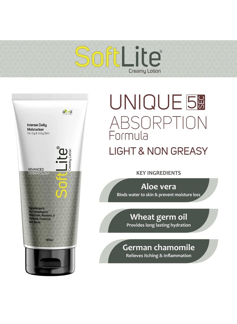 Vegetal Softlite Intense Daily Moisturiser Lotion - 90ml. - Image 3