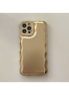 Digital Computer/For Iphone Protective Case - Aesthetic Floral Design - Shockproof Drop Protection Scratch Resistant-Color:Dissolve Airbag [Gold]]-Applicable Model:For Iphone 14