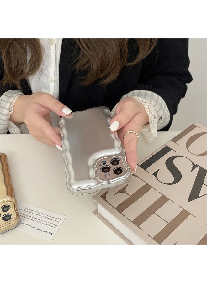 Generic - Digital Computer/For Iphone Protective Case - Aesthetic Floral Design - Shockproof Drop Protection Scratch Resistant-Color:Dissolve Airbag [Gold]]-Applicable Model:For Iphone 14 - Image 1