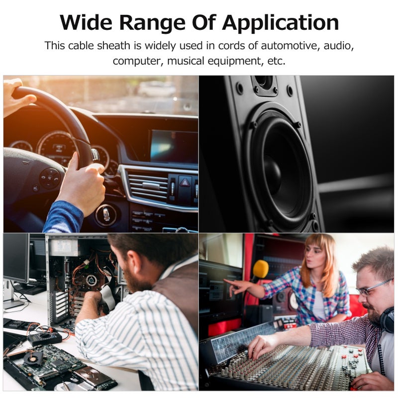 21ft 1/4 Inch (6mm) Expandable Braided Cable Sleeve Cord Protector Tubing Sheath for Automotive Television Computer & Other Home Devices - Image 5