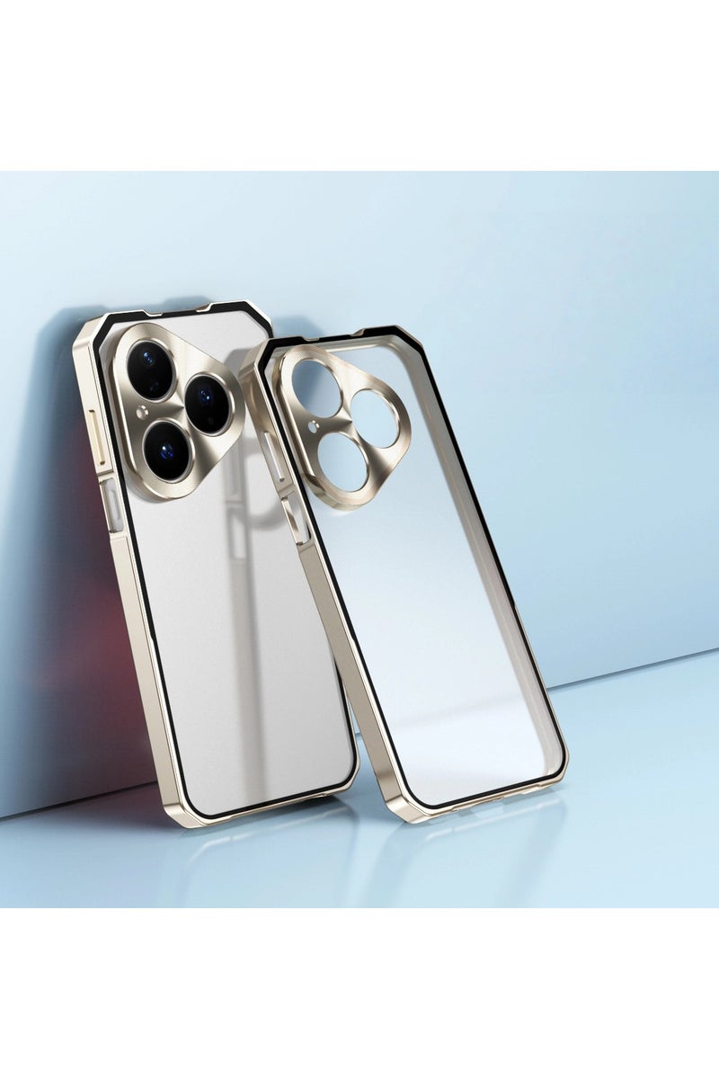 general Protective case compatible with Huawei Pura80Ultra 2025, matte semi-transparent shockproof and drop-proof protective case with metal camera cover.