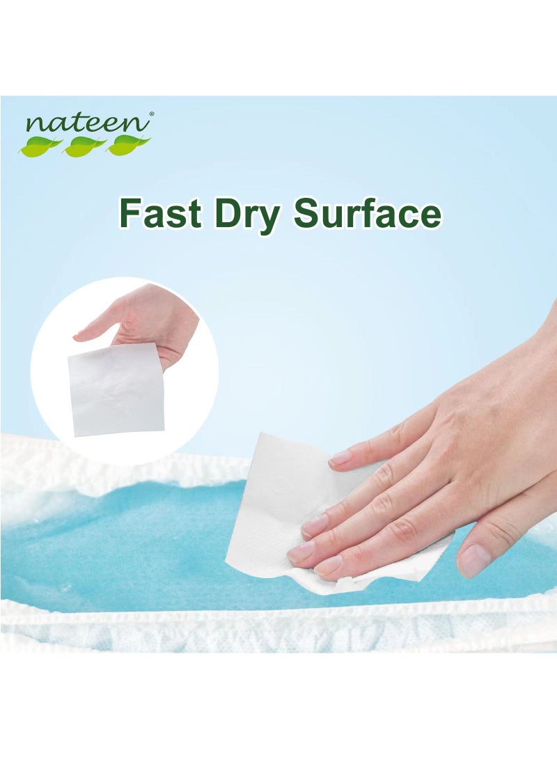 Nateen Premium Care Baby Diapers,Size 3 (4-9kg),Medium,18 Count Diapers,Super Absorbent,Breathable Baby Diapers.