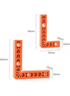 Sherni Sherni Woodworking Right Angle Positioning Tool Set 90 Degree Carpenter Square 4 6 with 8 Clamps for Frames Cabinets and Precise Corner Clamping  - Image 2