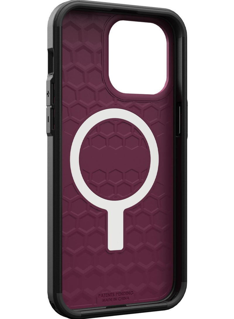 Urban Armor Gear UAG Civilian MagSafe for iPhone 15 Pro Max Case Cover [20 Feet Drop tested]  - Bordeaux  - Image 2