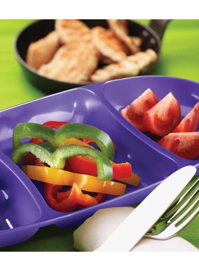 2-Piece Multi-Purpose Food Serving Tray Set – Durable Lightweight Serving Trays for Snacks,  , Breakfast Reusable Kitchen Trays for Home, Parties & Entertaining - Image 2