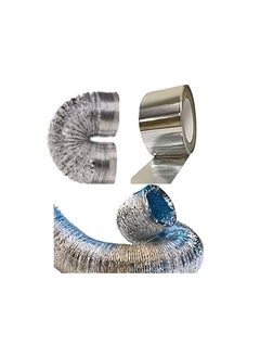 Shams Hobby or chimney expands to 2 meters and 6 inches in diameter, made of thermally expandable aluminum for kitchen hood, gas heater and air conditioning + a special thermal paste roll of 23 yards  - Image 3