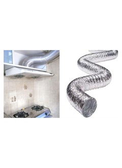 Shams Hobby or chimney expands to 2 meters and 6 inches in diameter, made of thermally expandable aluminum for kitchen hood, gas heater and air conditioning + a special thermal paste roll of 23 yards  - Image 4