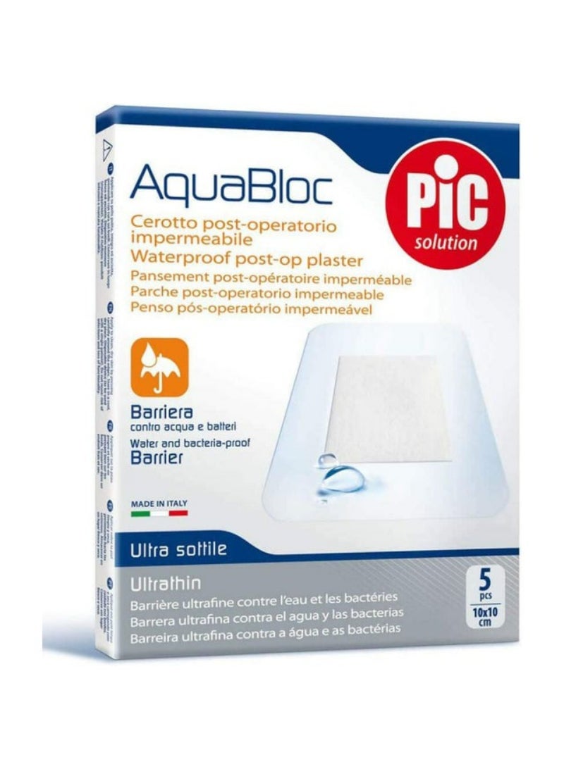 PIC Aquabloc Post Op Plaster 10X8Cm 5'S