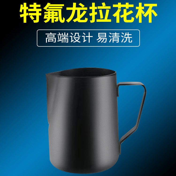 Thickened Stainless Steel Latte Art Cup Latte Art Cylinder Milk Foam Cup With Scale Milk Foam Pot Milk Cylinder Pointed Mouth Cup Coffee Artifact - Image 4