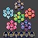 QMAY DND Dice Set QMay 42pcs Polyhedral Dice 6 Complete DoubleColors DD Dice Sets with 6 Blue Drawstring Bags for Dungeons and Dragons RPG MTG Table Games - Image 2