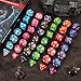 QMAY DND Dice Set QMay 42pcs Polyhedral Dice 6 Complete DoubleColors DD Dice Sets with 6 Blue Drawstring Bags for Dungeons and Dragons RPG MTG Table Games - Image 4