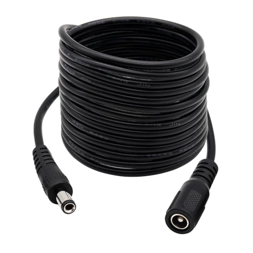 Fancasee 5.5mm x 2.5mm DC Power Extension Cable, 10FT 5.5x2.5mm Extension Cord Male to Female Plug Jack Power Supply Adapter Cable for Security Camera CCTV Surveillance IP Camera LED Strip DVR Router - Image 5
