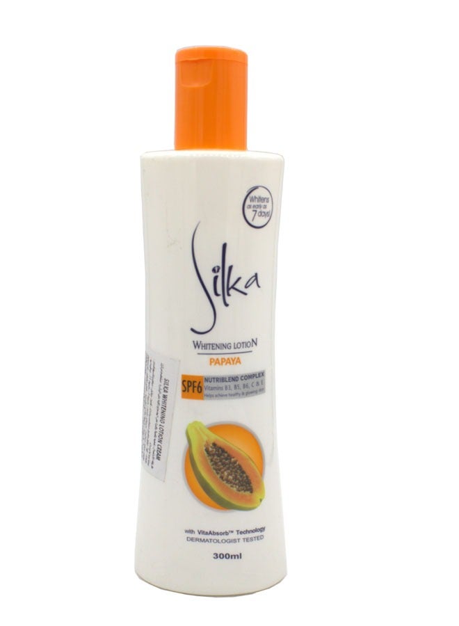 Silka skin whitening lotion with papaya 300 ml - Image 1