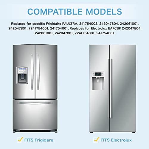 DEWEL Refrigerator Air Filter Replacement for Frigidaire PAULTRA Pure Air Ultra, Compatible with Electrolux EAFCBF, Kenmore, Freshen Your Fridge with Activated Carbon Air Filter - Part 242061001-4PCS - Image 4