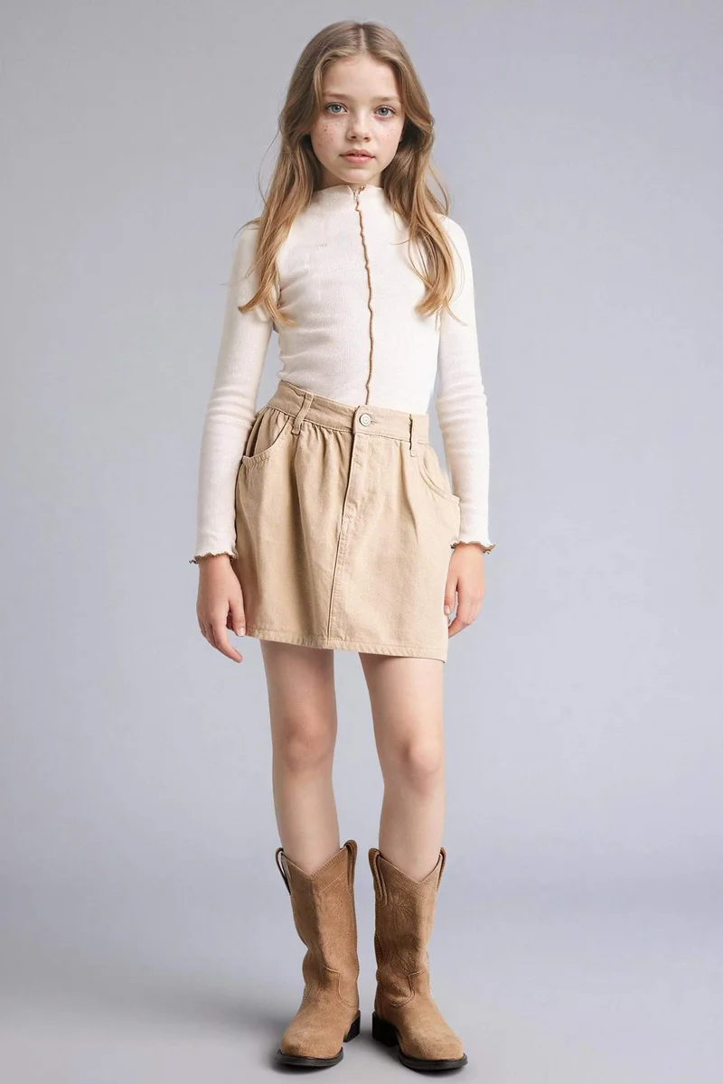 ديفاكتو Girl Regular Fit Long Sleeve T-Shirt