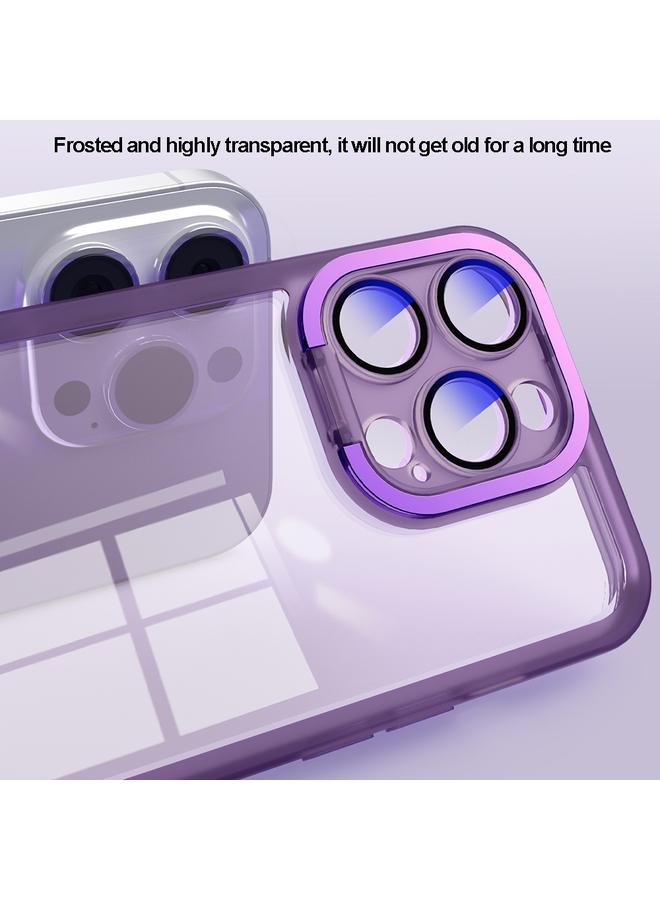 اس-توب جراب لهاتف iPhone 15 Pro Max مع حامل عدسة غير مرئي وغطاء هاتف MagSafe شفاف غير لامع - Image 2