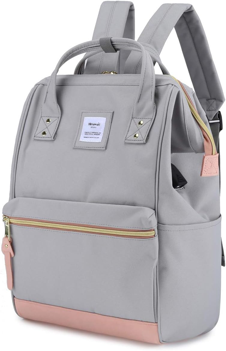 Himawari Laptop Backpack Travel Backpack With USB Charging Port Large Diaper Bag Doctor Bag School Backpack for Women&Men - Image 3