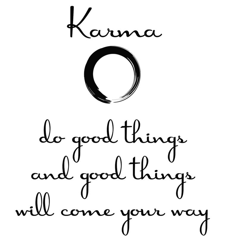WALLPOPS Wall Pops DWPQ2100 Karma Quote Wall Decal, Black - Image 5