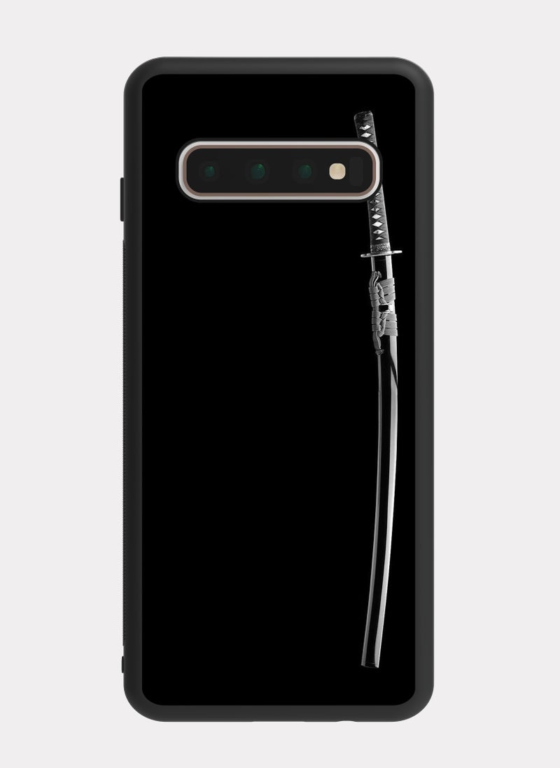 PXLAAT Samsung Galaxy S10 Plus case cover Samurai Sword - Image 1