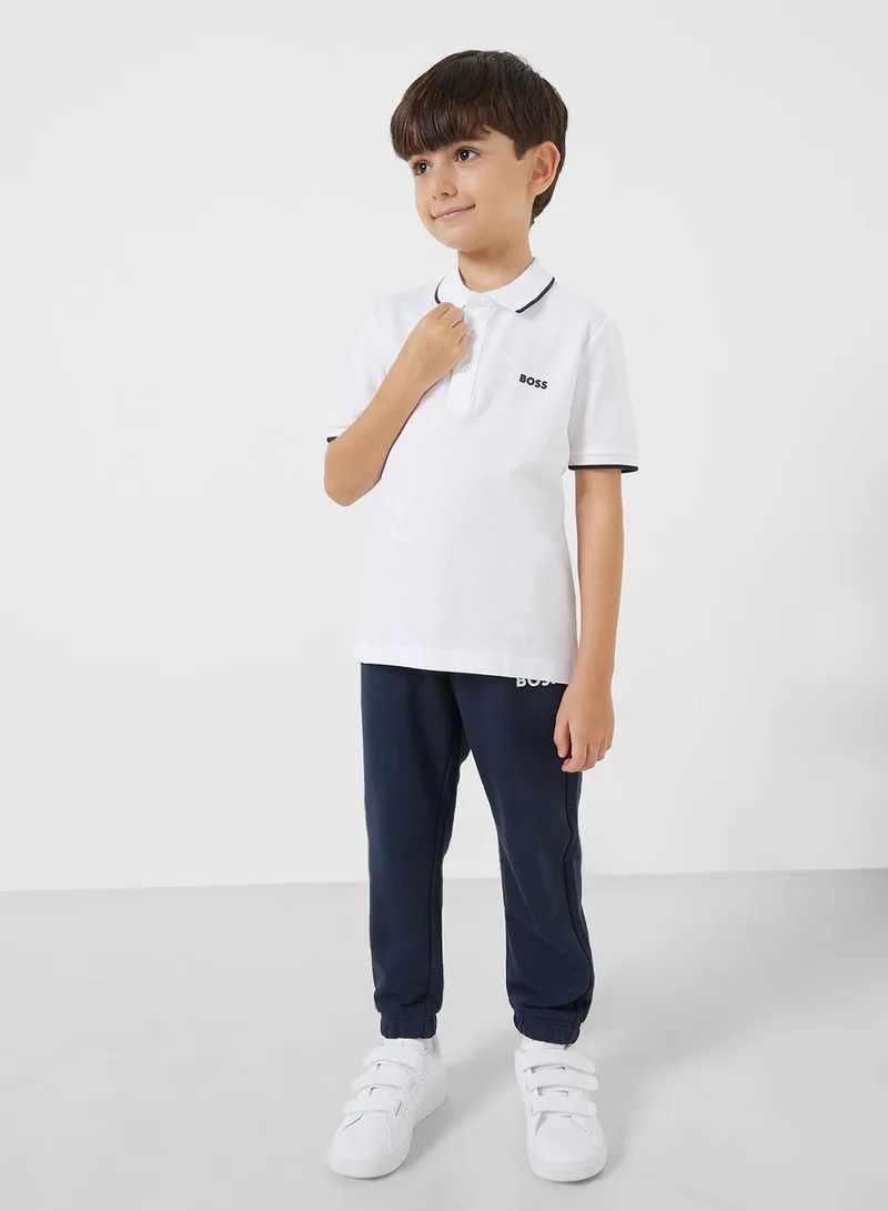 بوس Kids Logo Polo T-Shirt