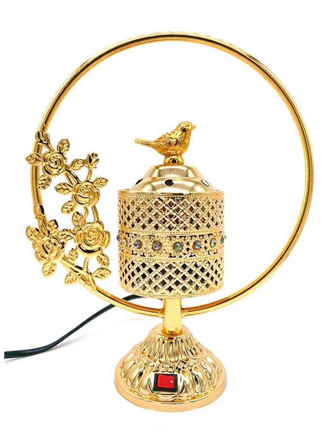 Electric Arabic Incense Burners plug Censer , Tower Shape Metal Vintage Incense Burner - Image 1